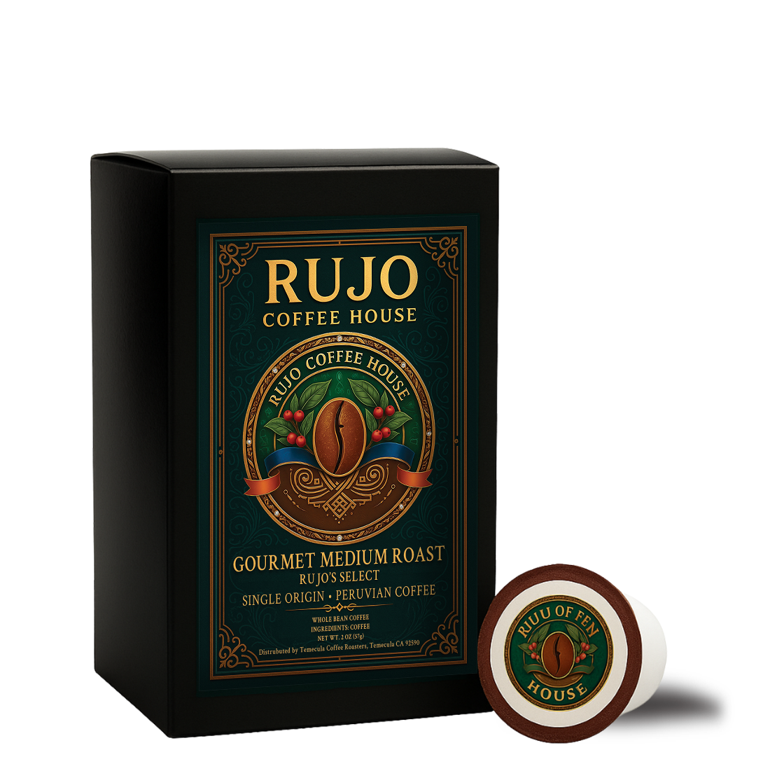 Rujo’s Select Single Origin • Peruvian Coffee •  Single Use Cups